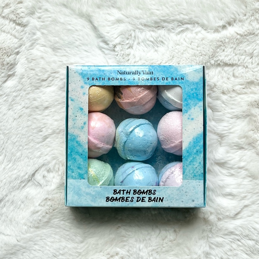 Naturally Vain Bath Bombs Set of 9 | NIB